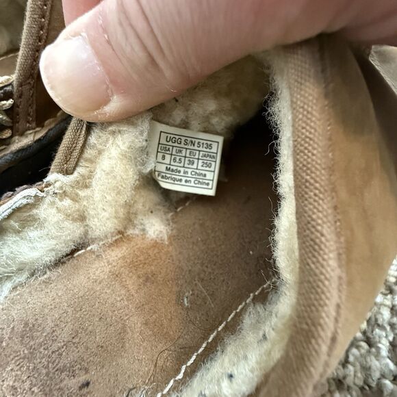 Ugg Australia 5135 Leather Mules Clog Slide On Shoes Women's Sz 8 /39 - Picture 4 of 10